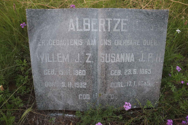 ALBERTZE Willem J.Z. 1860-1932 & Susanna J.P.H.1865-1945