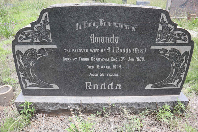RODDA Amanda 1888-1944
