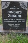 ZUCCHI Domenico 1901-1963