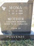 PULVENIS Mona 1919-1994