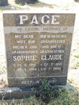 PAGE Claude 1913-2000 & Sophie 1916-1994