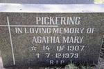 PICKERING Agatha Mary 1907-1979