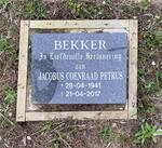 BEKKER Jacobus Coenraad Petrus 1941-2017