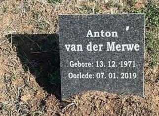 MERWE Anton, van der 1971-2019