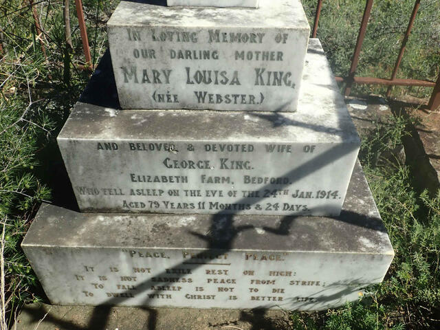 KING Mary Louisa nee WEBSTER -1914
