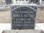TOIT Anna C., du nee MARTINS 1845-1920