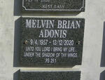 ADONIS Melvin Brian 1957-2020