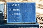 BURGER Jacoba Catharina nee MULLER 1928-2007