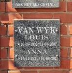 WYK Louis, van 1932-2007 & Anna 1934-2021