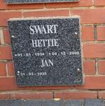 SWART Jan 1935- & Hettie 1934-2006
