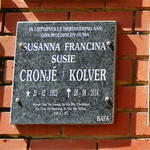 CRONJÉ Susanna Francina, KOLVER 1923-2014