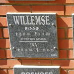 WILLEMSE Bennie 1931-2014 & Ina 1930-2015