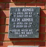 ARMER I.R. 1921-2011 & H.J.M. 1930-2020