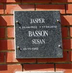 BASSON Jasper 1933-2012 & Susan 1942-