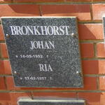 BRONKHORST Johan 1952- & Ria 1957-