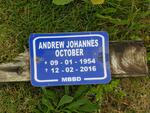 OCTOBER Andrew Johannes 1954-2016