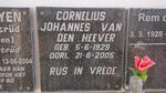 HEEVER Cornelius Johannes, van den 1929-2005