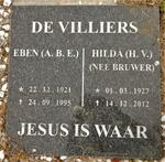 VILLIERS A.B.E., de 1921-1995 & H.V. BRUWER 1927-2012