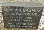 ERASMUS M.M.A. nee VAN TROMP 1895-1986