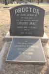 PROCTOR Joseph Edward 1878-1966 & Louise Jane -1960