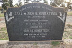 ROBERTSON Robert 1878-1963 & Jane Wingate CUNNINGHAM 1881-1961