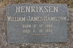 HENRIKSEN William James Hamilton 1889-1958