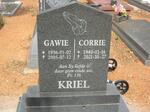KRIEL Gawie 1936-2005 & Corrie 1940-2021