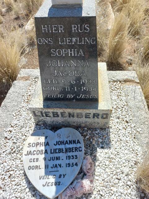 LIEBENBERG Sophia Johanna Jacoba 1933-1934