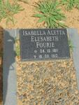 FOURIE Isabella Aletta Elesabeth 1911-1912
