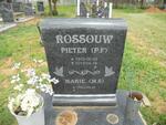 ROSSOUW P.F. 1933-2014 & Marie S. 1940-