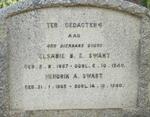 SWART Hendrik A. 1865-1940 & Elsabie B.E. 1867-1940