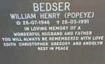 BEDSER William Henry 1946-1991