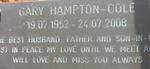 COLE Gary, HAMPTON- 1952-2008