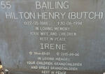 BAILING Hilton Henry 1944-1994 & Irene 1944-2015