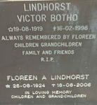 LINDHORST Victor Botho 1919-1996 & Floreen A. 1924-2006