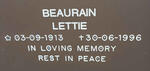 BEAURAIN Lettie 1913-1996