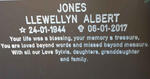 JONES Llewellyn Albert 1944-2017
