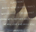 CLAREMONT Aileen Patricia Ann 1952-1997