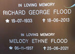 FLOOD Richard George 1933-2013 & Melody Ethne 1937-2021