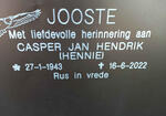 JOOSTE Casper Jan Hendrik 1943-2022