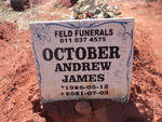 OCTOBER Andrew James 1956-2021