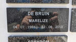 BRUIN Marelize, de 1984-2018