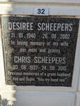 SCHEEPERS Chris 1937-2015 & Desiree 1940-2002