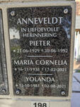 ANNEVELDT Pieter 1929-1992 & Maria Cornelia 1938-2021 :: ANNEVELDT Yolanda 1981-2021