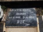 BEUKES Aletta Maria 1889-1980