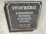 STOFBERG Johannes Petrus Jordaan 1928-2017