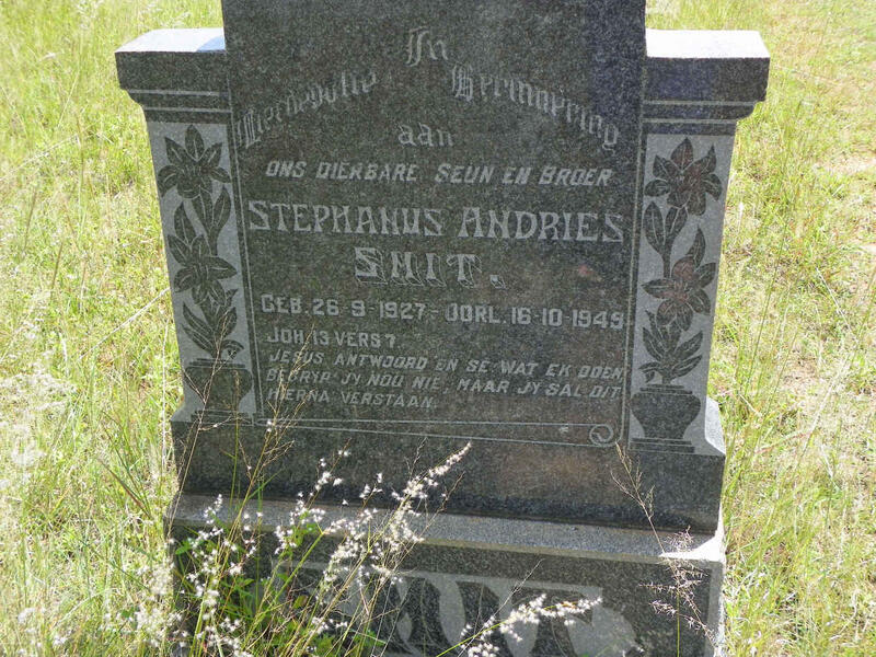 SMIT Stephanus Andries 1927-1949