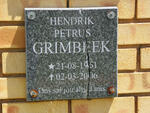 GRIMBEEK Hendrik Petrus 1961-2006