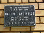 LANGEVELDT Daphne 1932-1996