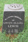 LEWIS E.G.H. 1905-1998
